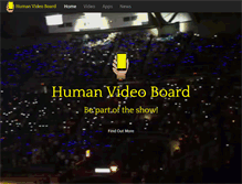 Tablet Screenshot of humanvideoboard.com